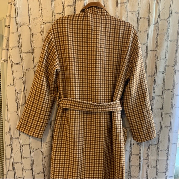 BB Dakota Long Plaid Brown Coat  NWT - Picture 2 of 11